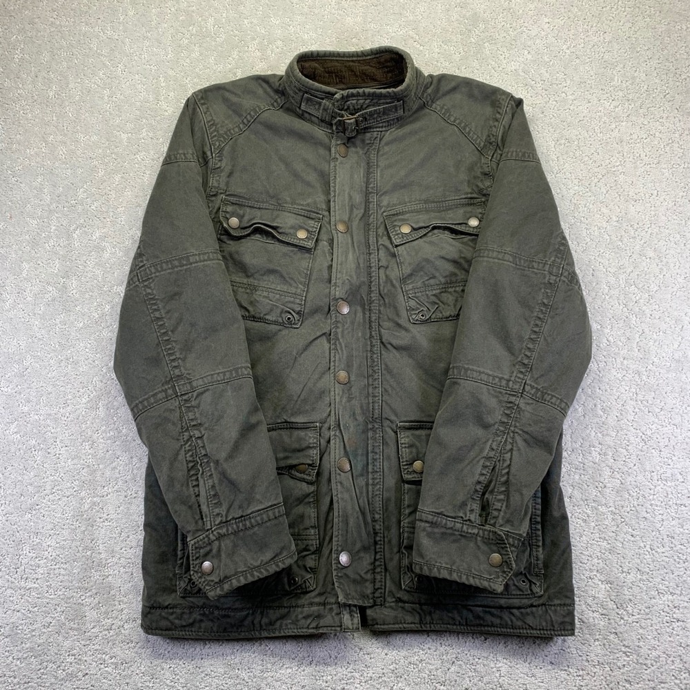 Men's Olive Field Jacket - Classic Utility Coat